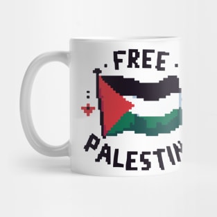 Free Palestine , Palestinian Flag Piel Art, Solidarity For Palestine Mug